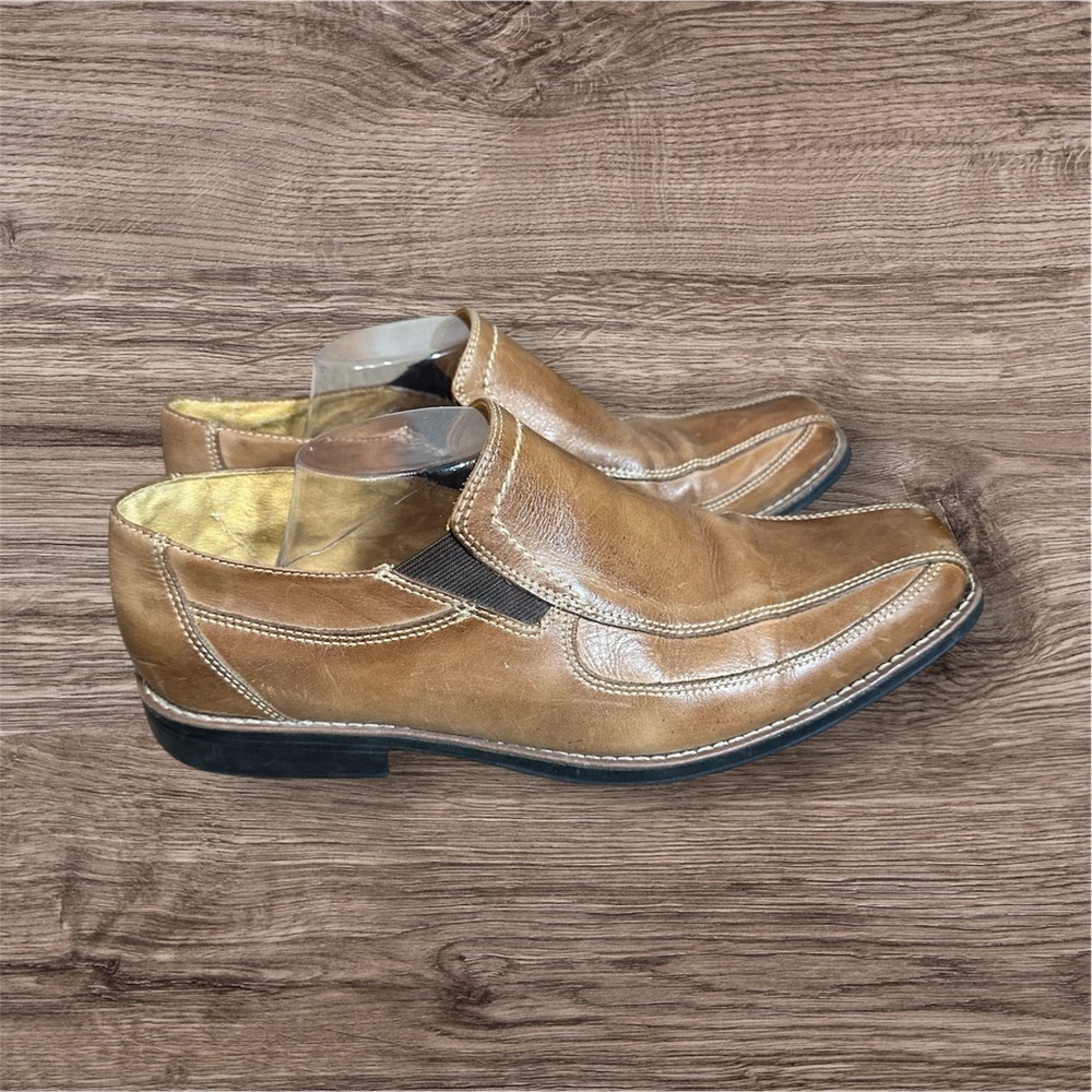 Sandro Men Comfort Soft Loafers Dress Slip On Shoes US Size 12D Tan Brazil